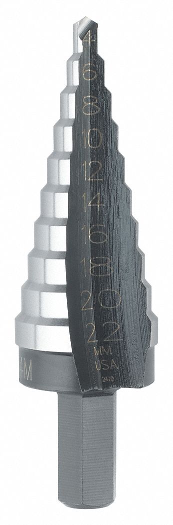 Step Cone Drill 4mm to 22mm HSS