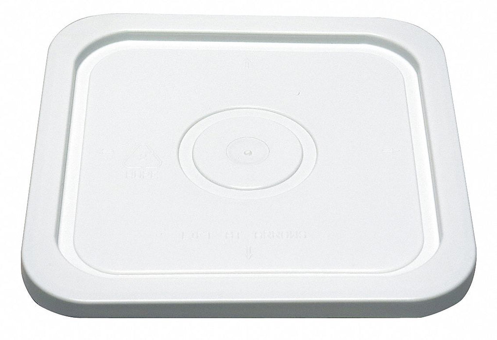 Pail Lid 10.375 in W Plastic White