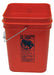 StoragePail Red 13.125inH 10.25inW