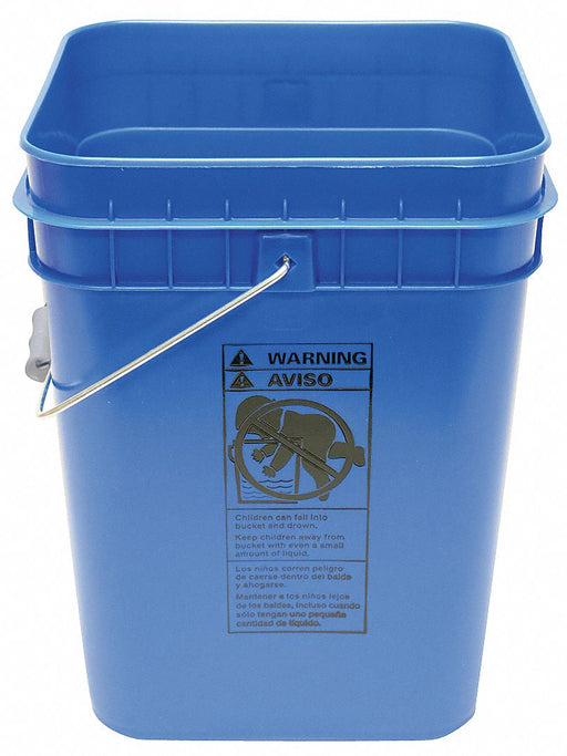 K4865 Pail Polyethylene Blue Open Head