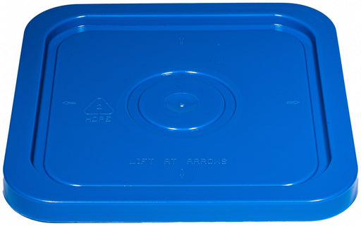 K4871 Plastic Pail Lid Blue HDPE 10 5/16 in