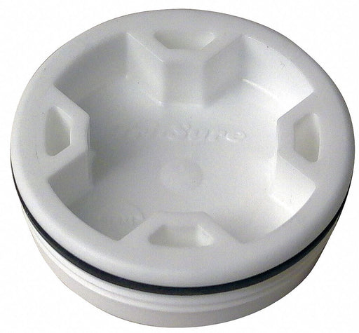DrumPlug 2 OD Polypropylene Wht PK10