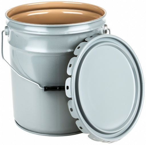 Pail Steel Gray Open Head