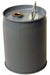 Pail Steel Gray Closed Head