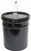 StoragePail 11.25inOD Black 13.375inH