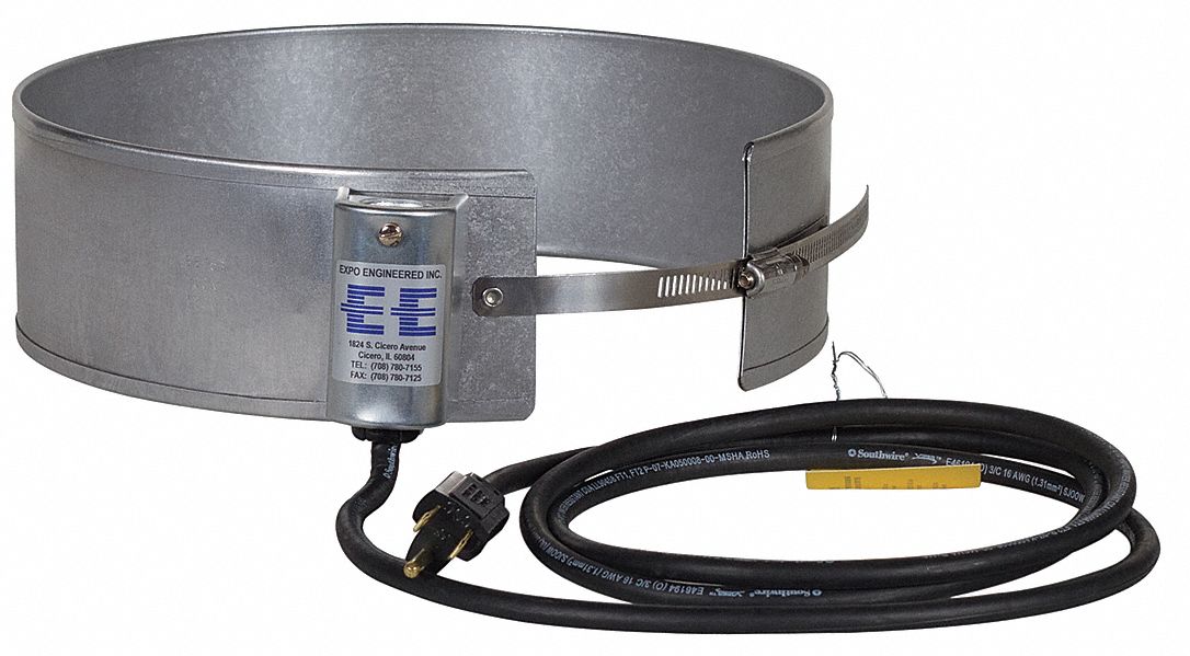 PailHeater 12inL AluminizedSteel 115VAC