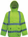 G5391 Rain Jacket Class 3 Type R Ylw/Grn L