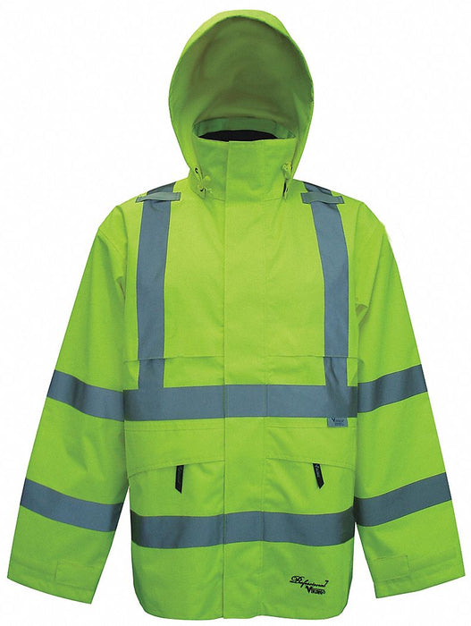 G5391 Rain Jacket Class 3 Type R Ylw/Grn XL