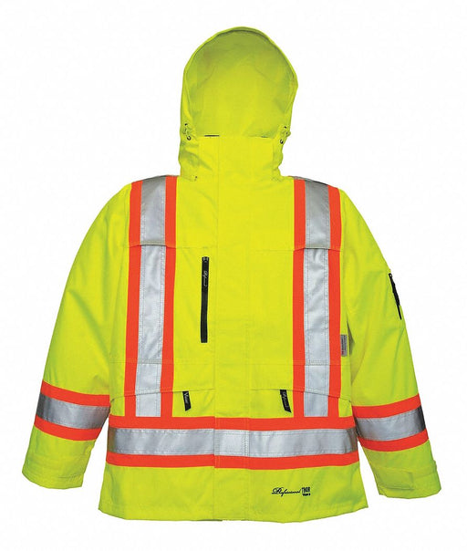 G5393 Rain Jacket Class 3 Green L