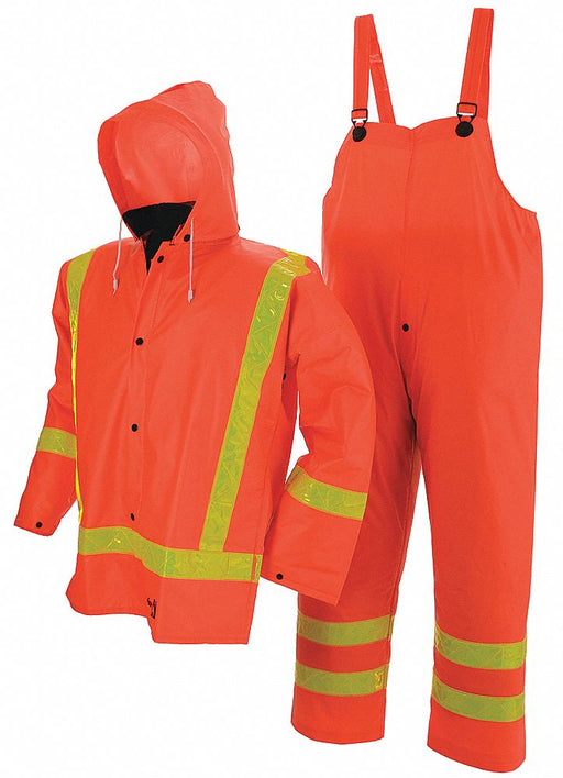 FR 3 Piece Rain Suit Orange XL