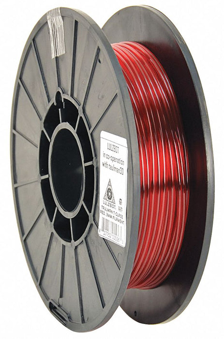 T-Glase Red 3mm Filament 1lb Reel