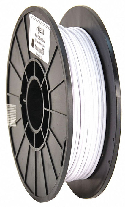 T-Glase White 3mm Filament 1lb Reel