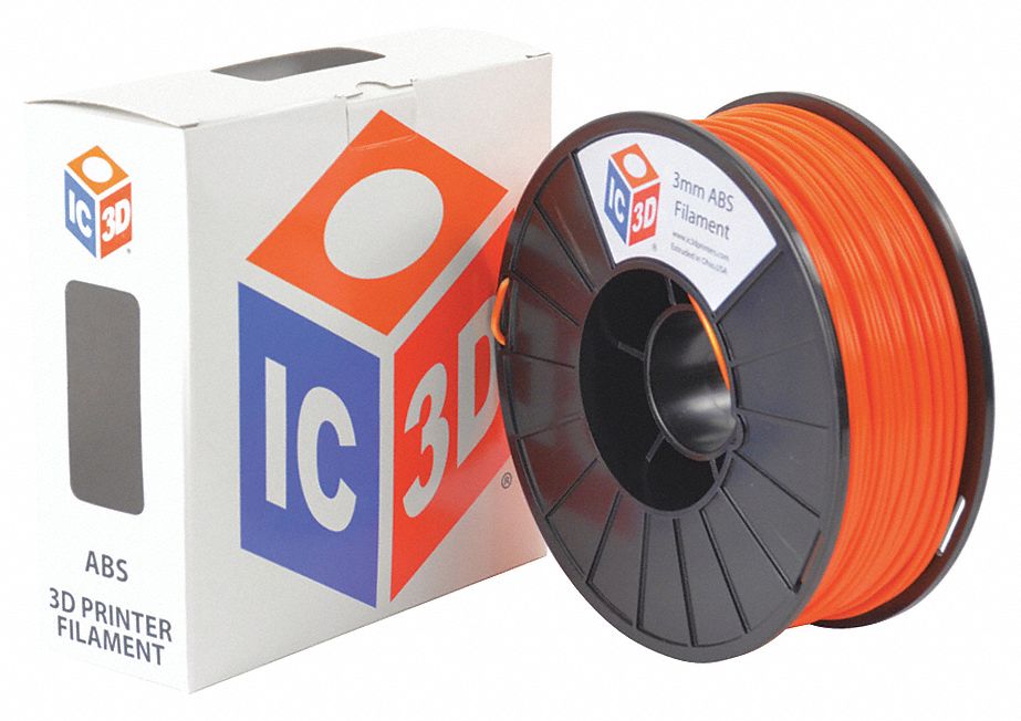 N0038 ABS Filament Orange 3mm 1kg Reel