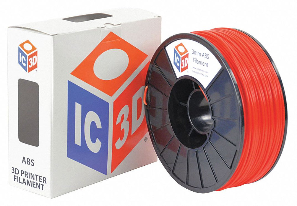 N0038 ABS Filament Red 3mm 1kg Reel
