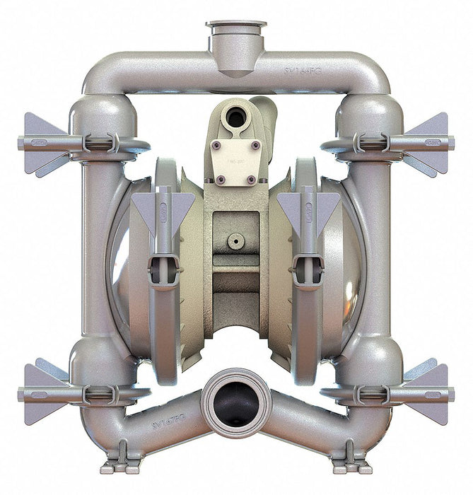 DblDiaphPmp FNPT PTFE/SSteel 1/2in 71gpm
