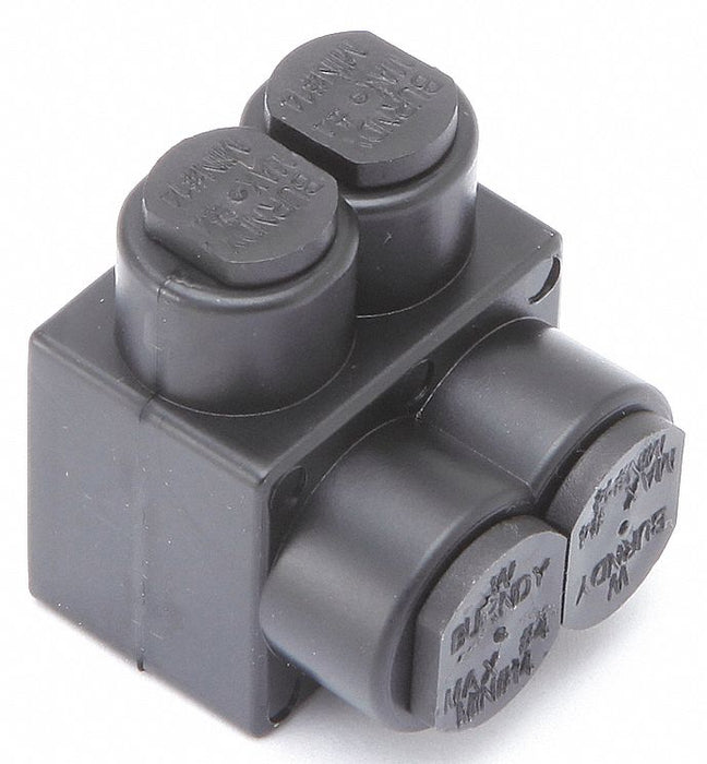 MultitapConnector Alum Blk Hex 2Port