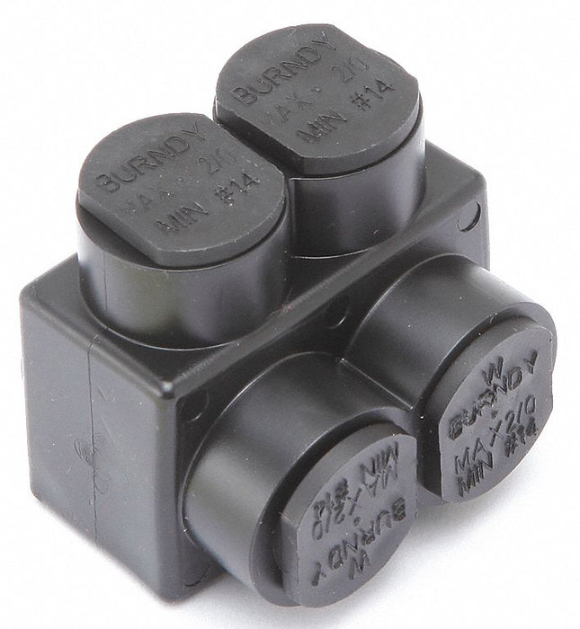 MultitapConnector Alum Blk Hex 2Port