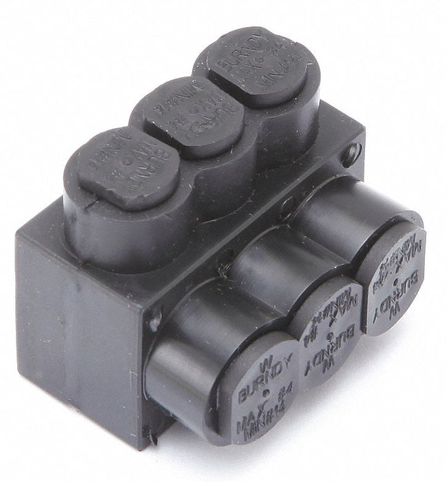 MultitapConnector Alum Blk Hex 3Port