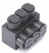 MultitapConnector Alum Blk Hex 3Port