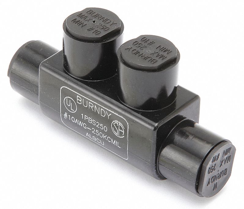 MultitapConnector Alum Blk Hex 2Port