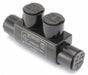 MultitapConnector Alum Blk Hex 2Port