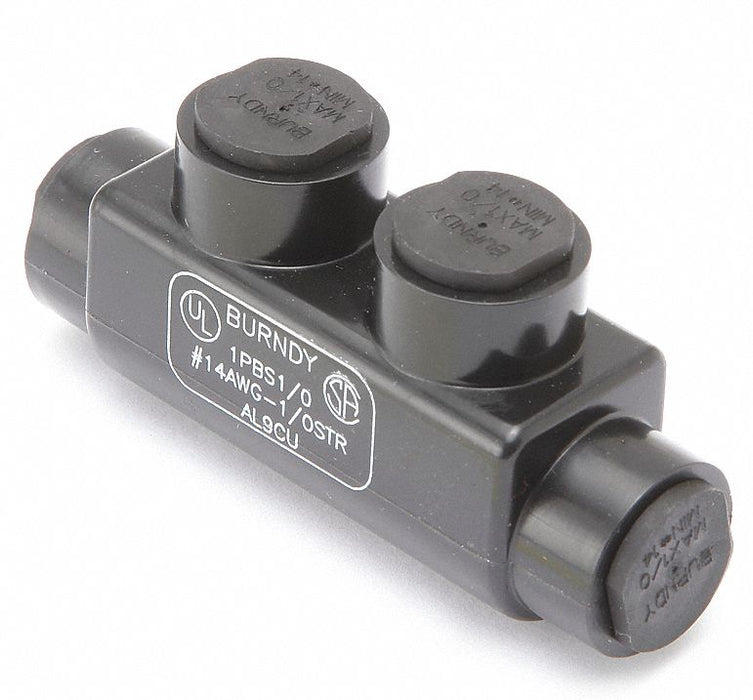 MultitapConnector Alum Blk Hex 2Port
