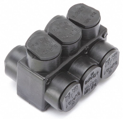 MultitapConnector Alum Blk Hex 3Port