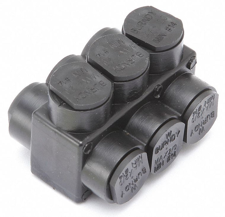 MultitapConnector Alum Blk Hex 3Port
