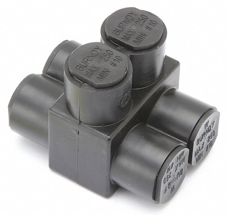 MultitapConnector Alum Blk Hex 2Port
