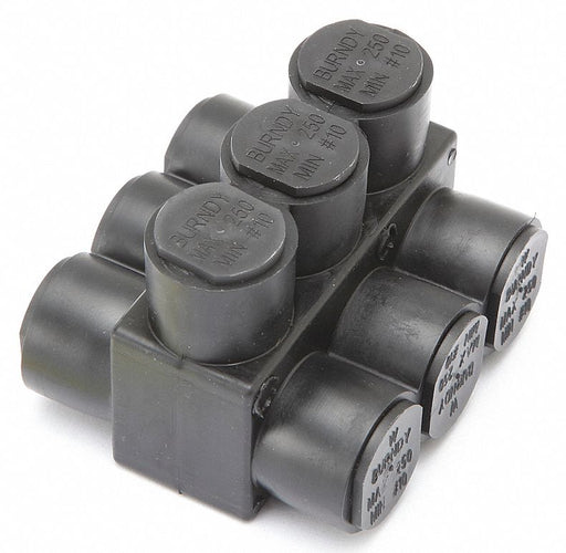 MultitapConnector Alum Blk Hex 3Port