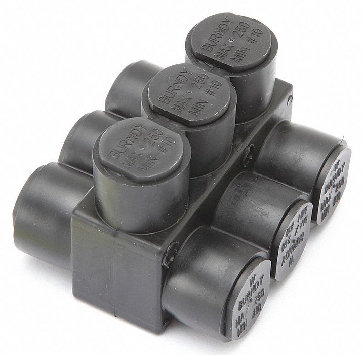 MultitapConnector Alum Blk Hex 3Port