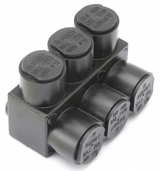 MultitapConnector Alum Blk Hex 3Port