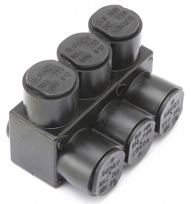 MultitapConnector Alum Blk Hex 3Port