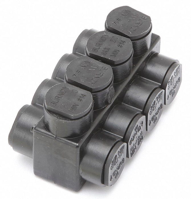 MultitapConnector Alum Blk Hex 4Port