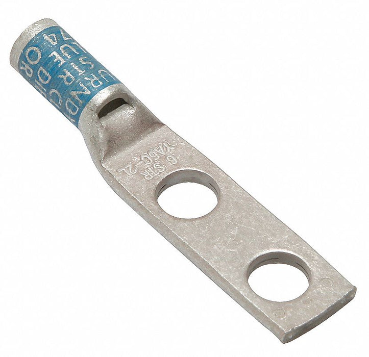 TwoHoleLugCmprsnConn STD Blue 374/7