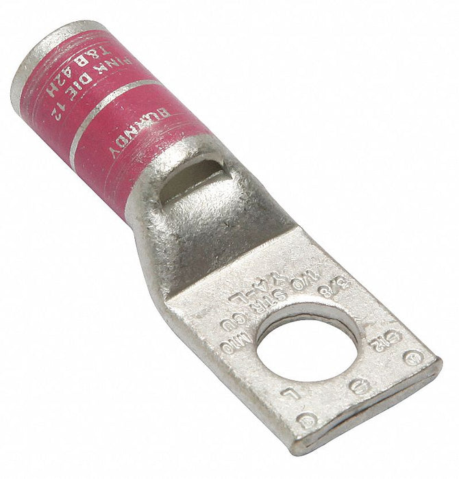 OneHoleLugCmprsnConn STD Pink 12/348
