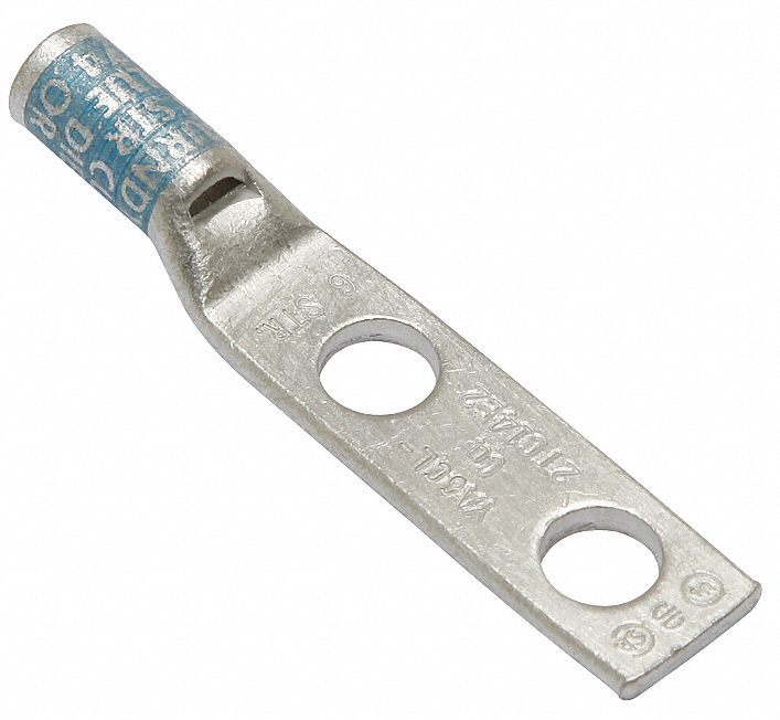TwoHoleLugCmprsnConn STD Blue 374/7