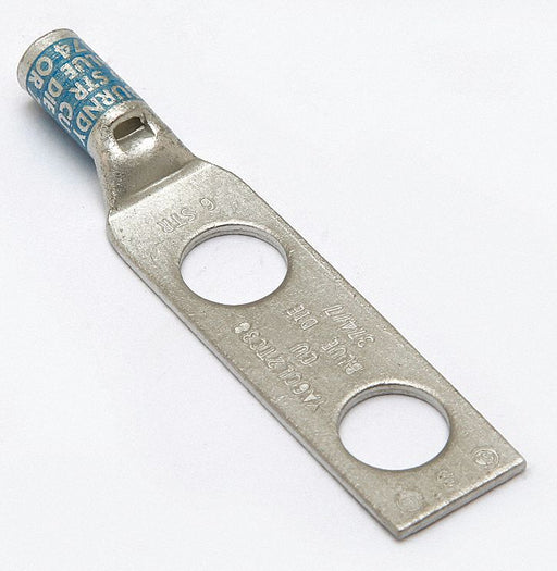 TwoHoleLugCmprsnConn STD Blue 374/7