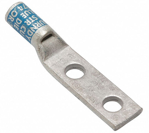 TwoHoleLugCmprsnConn STD Blue 374/7