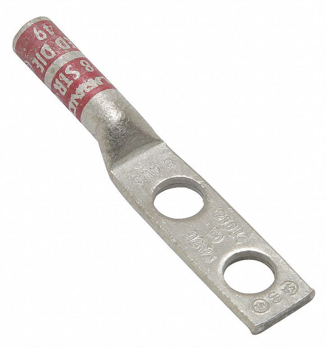 TwoHoleLugCmprsnConn Long Red 49