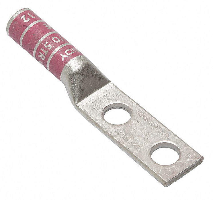 TwoHoleLugCmprsnConn Long Pink 12/348