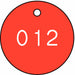 Numbered Tag Plastic 1 1/4in H PK100