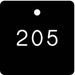 Numbered Tag Plastic 1 1/4in H PK100