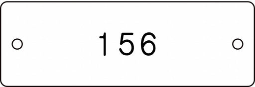 Numbered Tag Plastic 1in H 3in W PK100