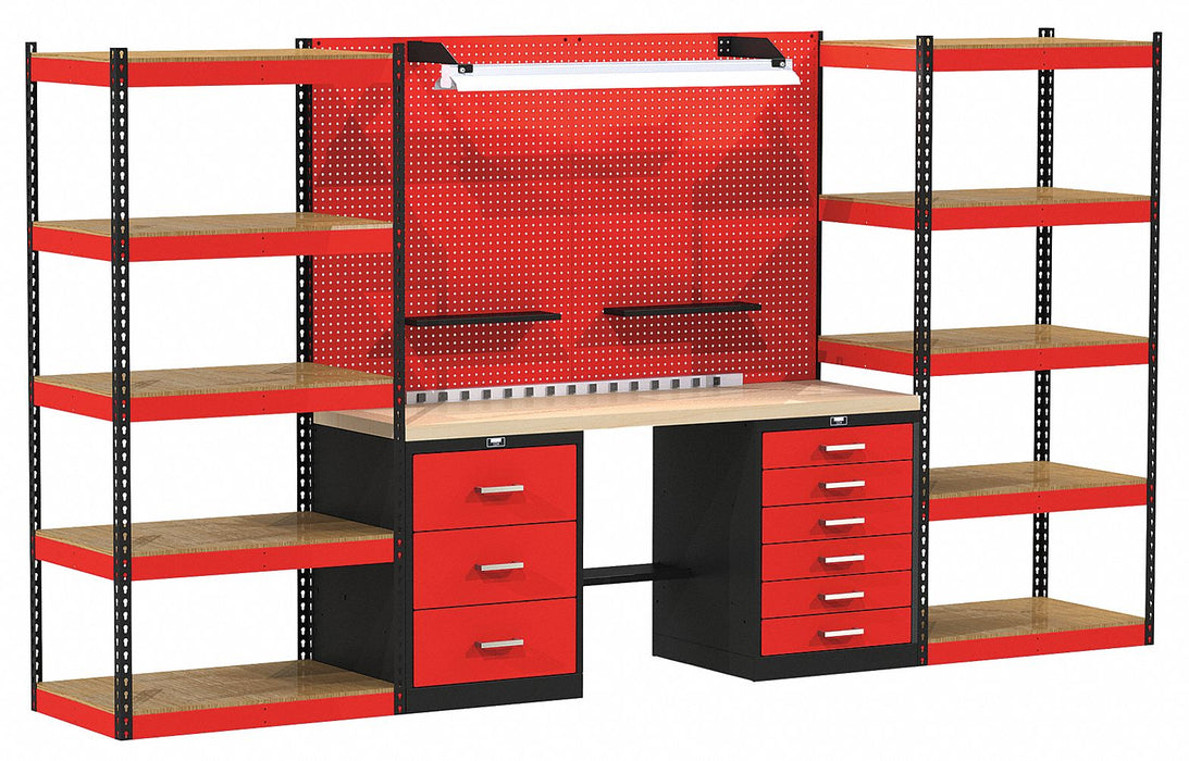 Modular Shelving Set 78 H 168 W 24 D