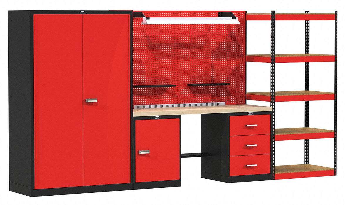 Modlr Cabnt/Shelving Set 78 H 132 W 24 D