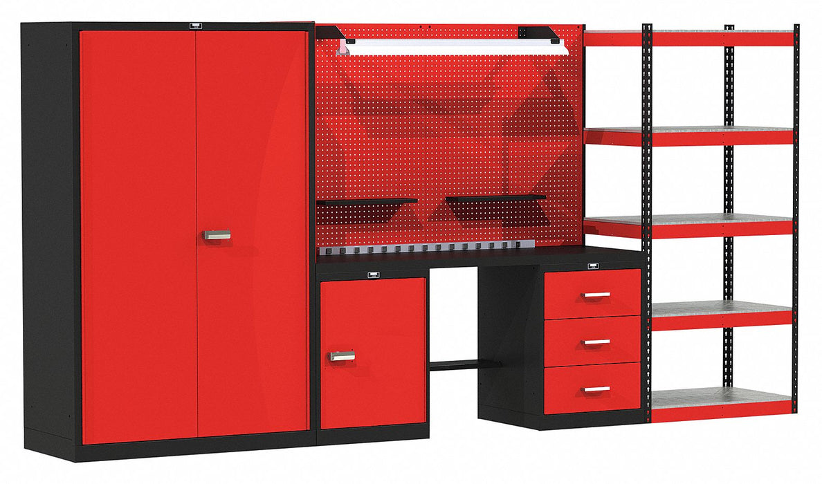 Modlr Cabnt/Shelving Set 78 H 132 W 24 D