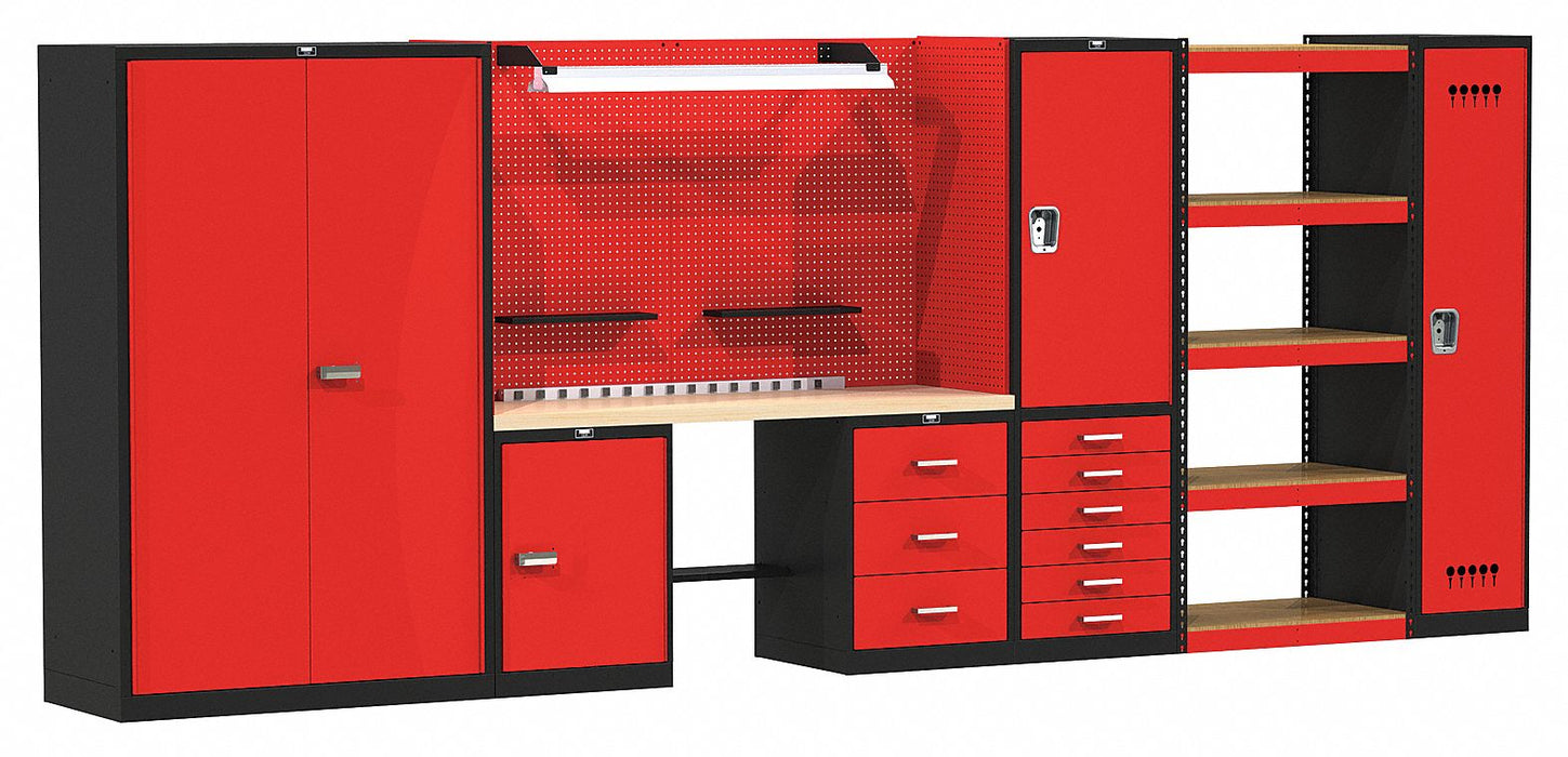 Modlr Cabnt/Shelving Set 78 H 168 W 24 D