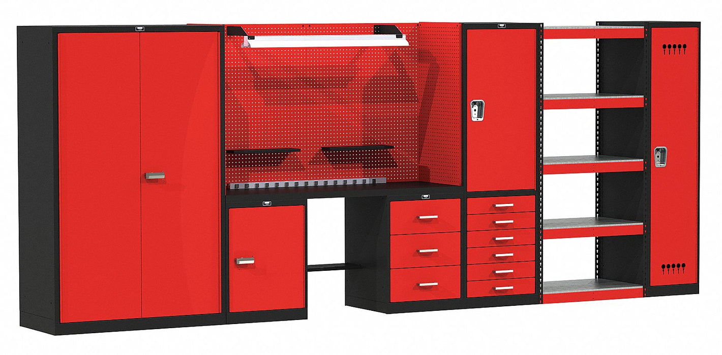 Modlr Cabnt/Shelving Set 78 H 168 W 24 D