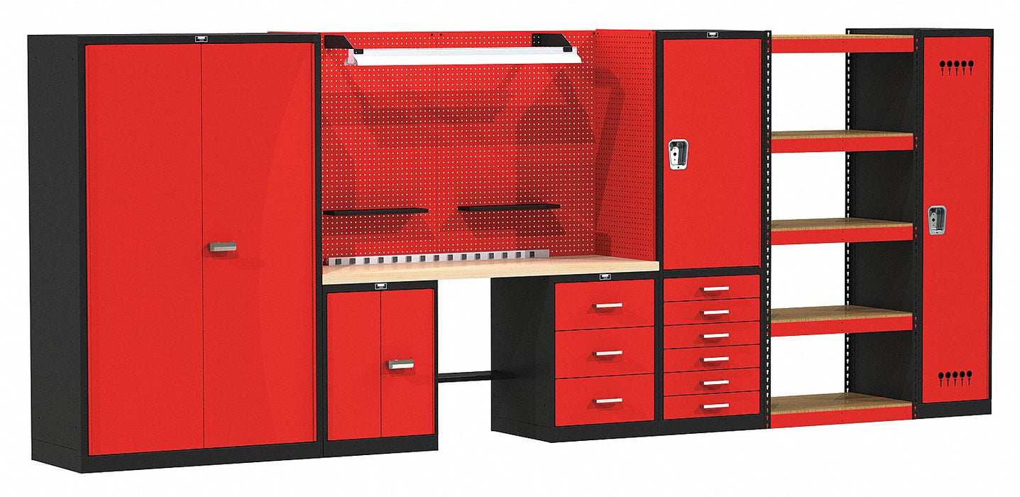 Modlr Cabnt/Shelving Set 78 H 210 W 24 D